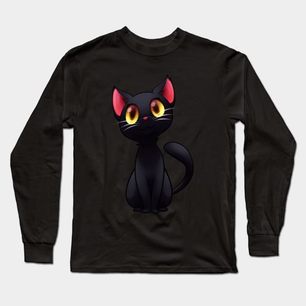 Cute cat Long Sleeve T-Shirt by dogalo